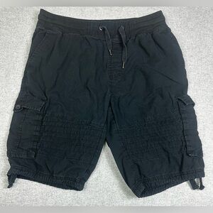 South Pole Vintage Black Cargo Shorts Mens Size L‎ Black Y2K Streetwear Grunge